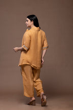 Turkish Wrap Jacket | Co-Ord Set | Handcrafted Linen Elegance | VIVIR