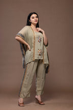 Sequin Trousers Co-Ord Set – Luxe Linen Partywear | VIVIR