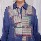 Asymmetric Baggy Shirt – Unique Handcrafted Linen Wear | VIVIR