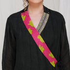 breathable summer ribbon shoulder top for women
