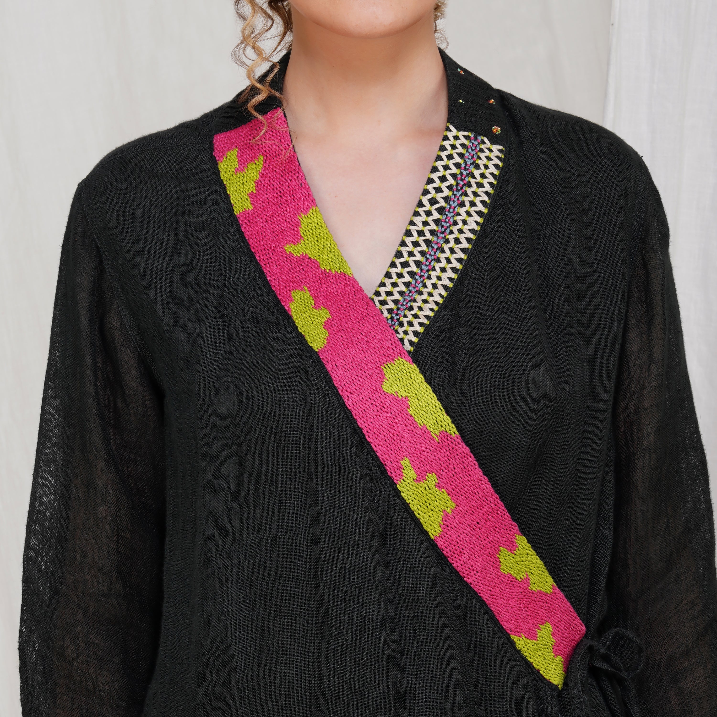 breathable summer ribbon shoulder top for women