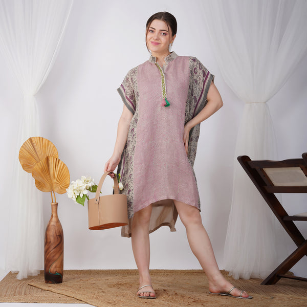 Block print Kaftan Dress