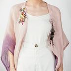 Double Shaded Shrug – Stylish Handcrafted Linen Layer | VIVIR