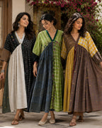 Jamdani Mandarin Collar Threadwork Kurta