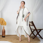 White Front Open Jacket with Lungi Set – Elegant Traditional Ensemble | VIVIR