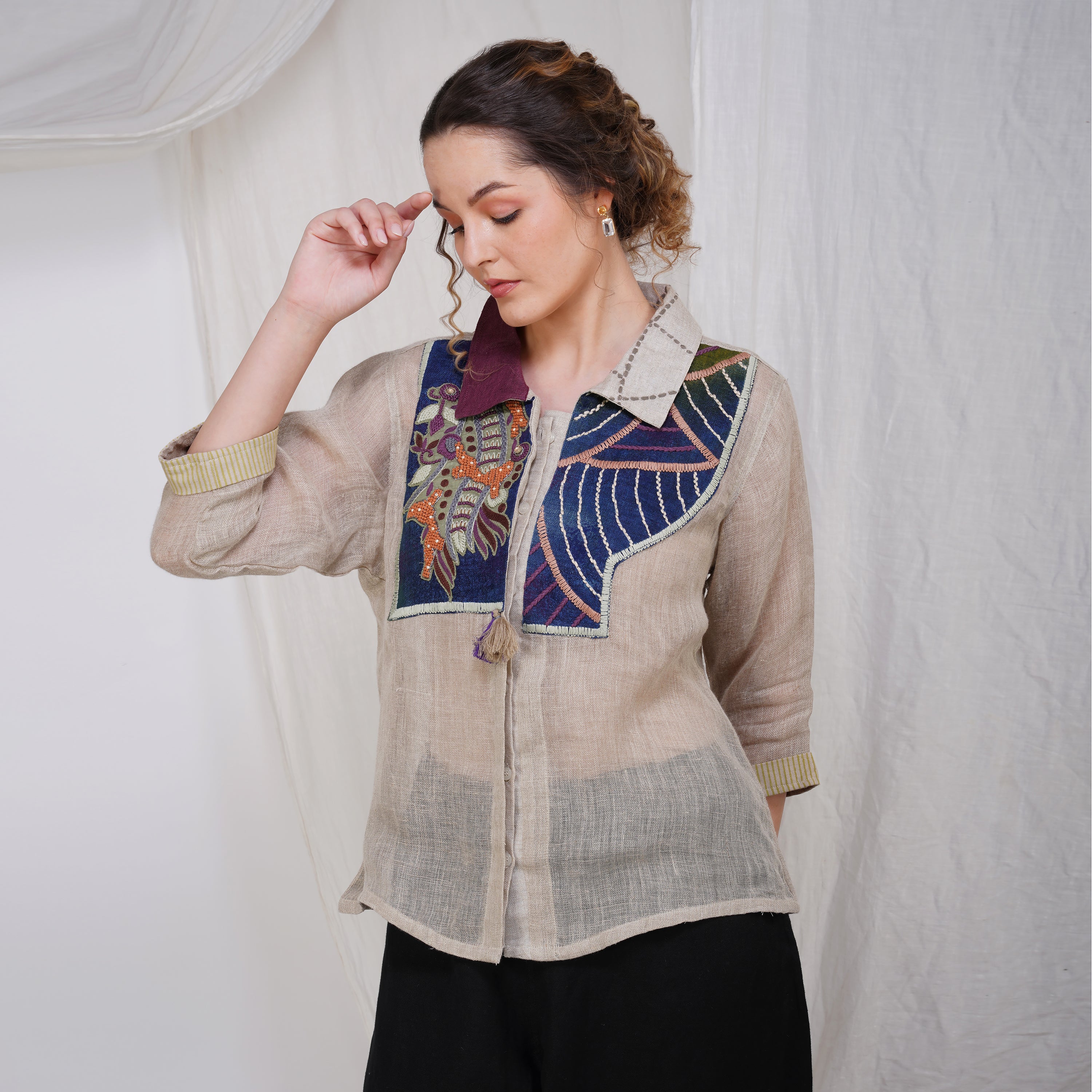 Casual Embroidery T-Shirt Top | Vivir