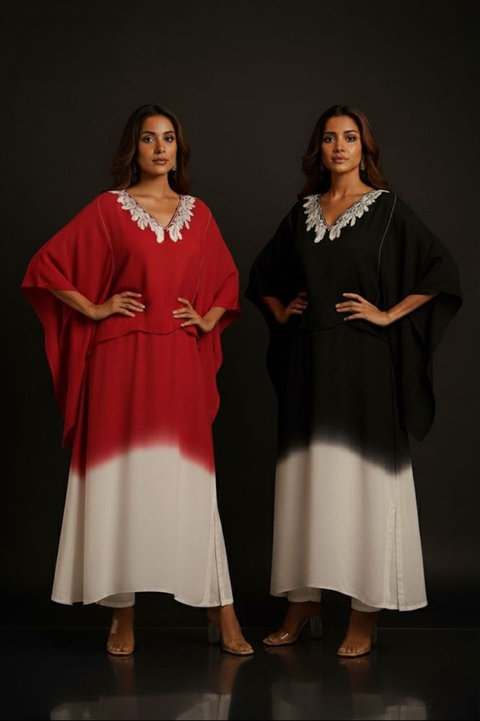 Dual-Tone Motif Dress