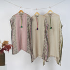 Block Print Kaftan Dress – Handcrafted Linen Comfort | VIVIR