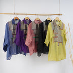 Asymmetric Baggy Shirt – Unique Handcrafted Linen Wear | VIVIR