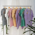 Different Collar Dress Co-ord Set – Embroidered Handcrafted Linen | VIVIR