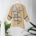 Small Tunic with Line Patch - Unique Women's Tunic – Vivir House