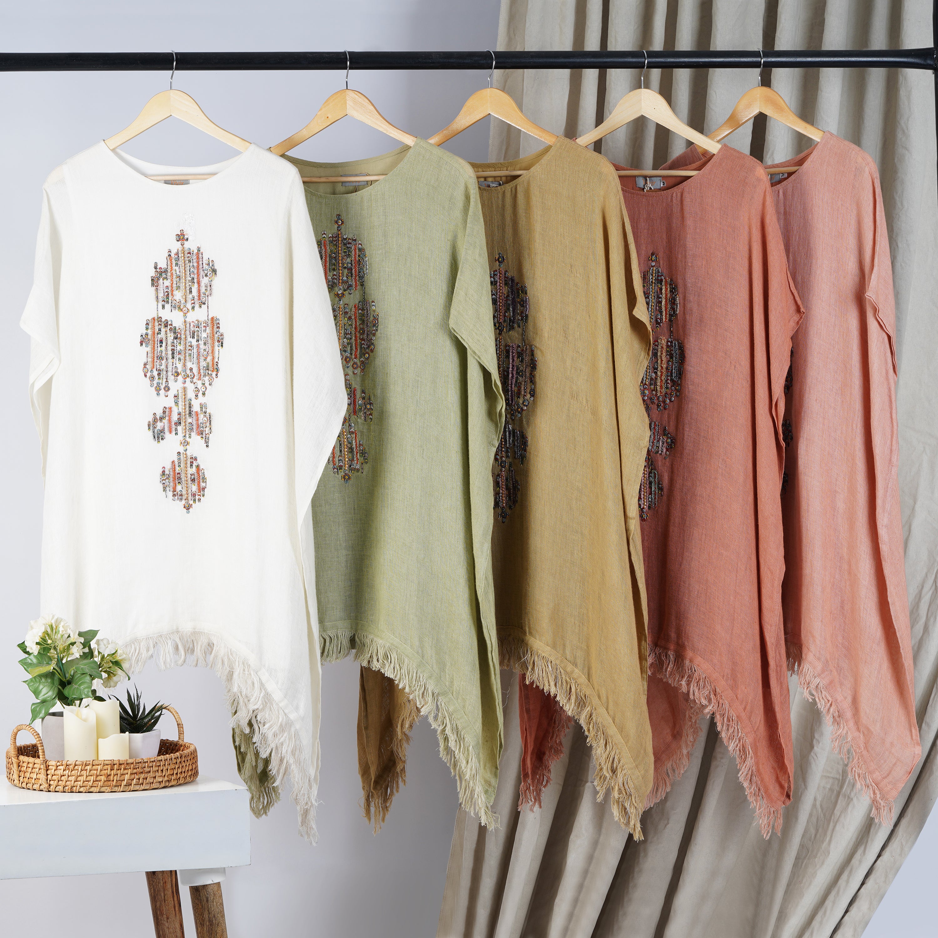 Foil Kaftan / Set – Luxe Handcrafted Linen Kaftan Dress | VIVIR