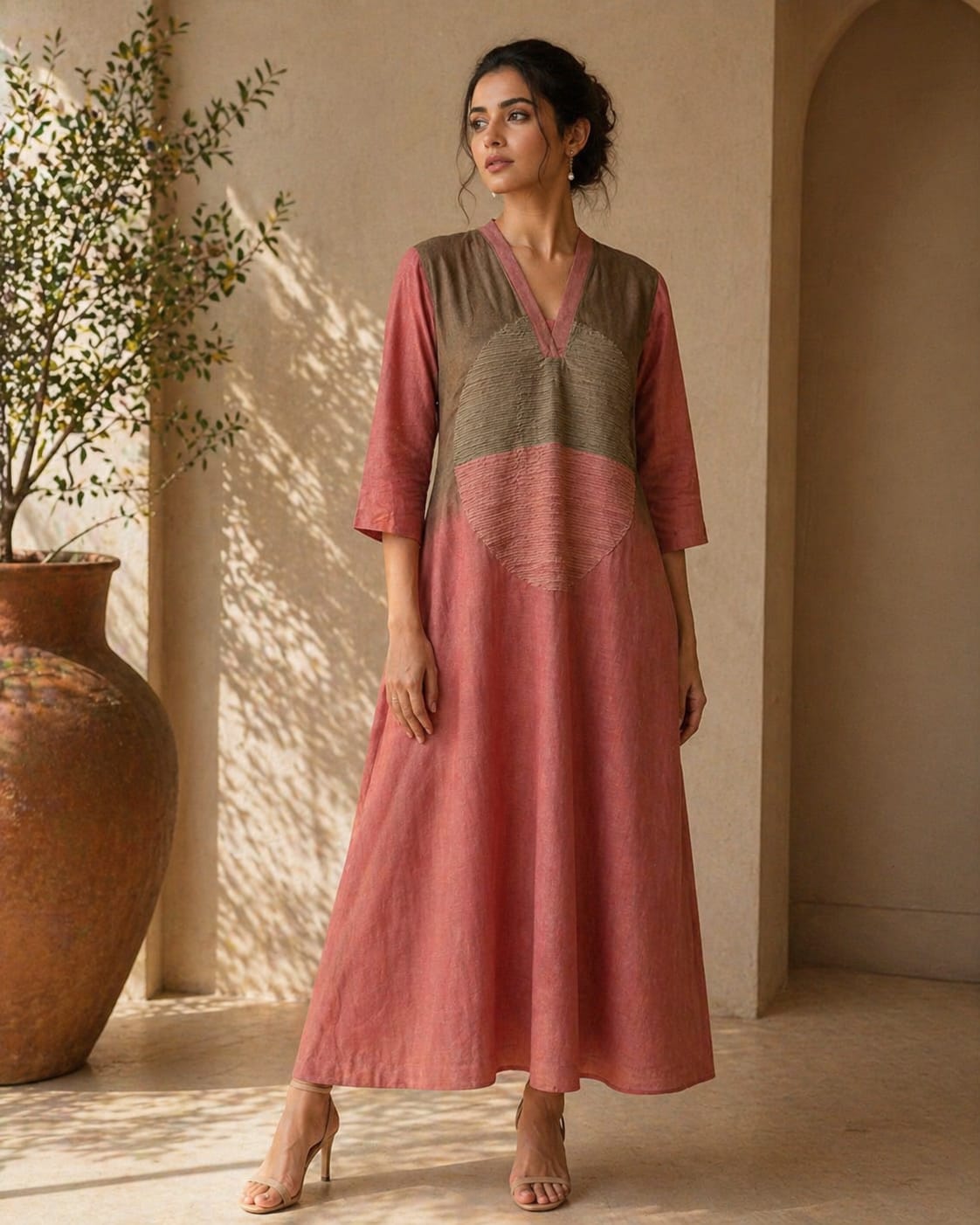 Chic Circle Detail Tunic Set