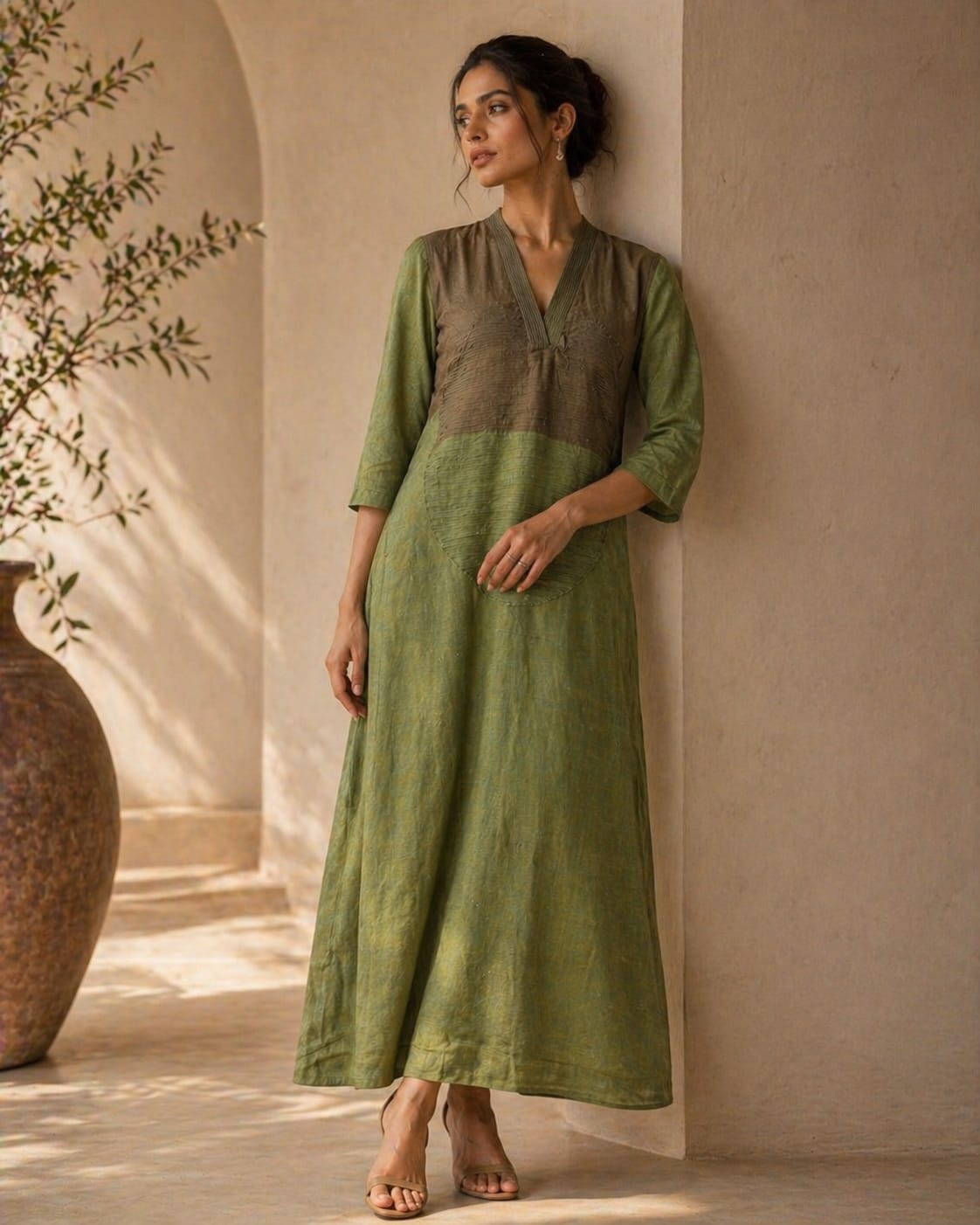 Chic Circle Detail Tunic Set