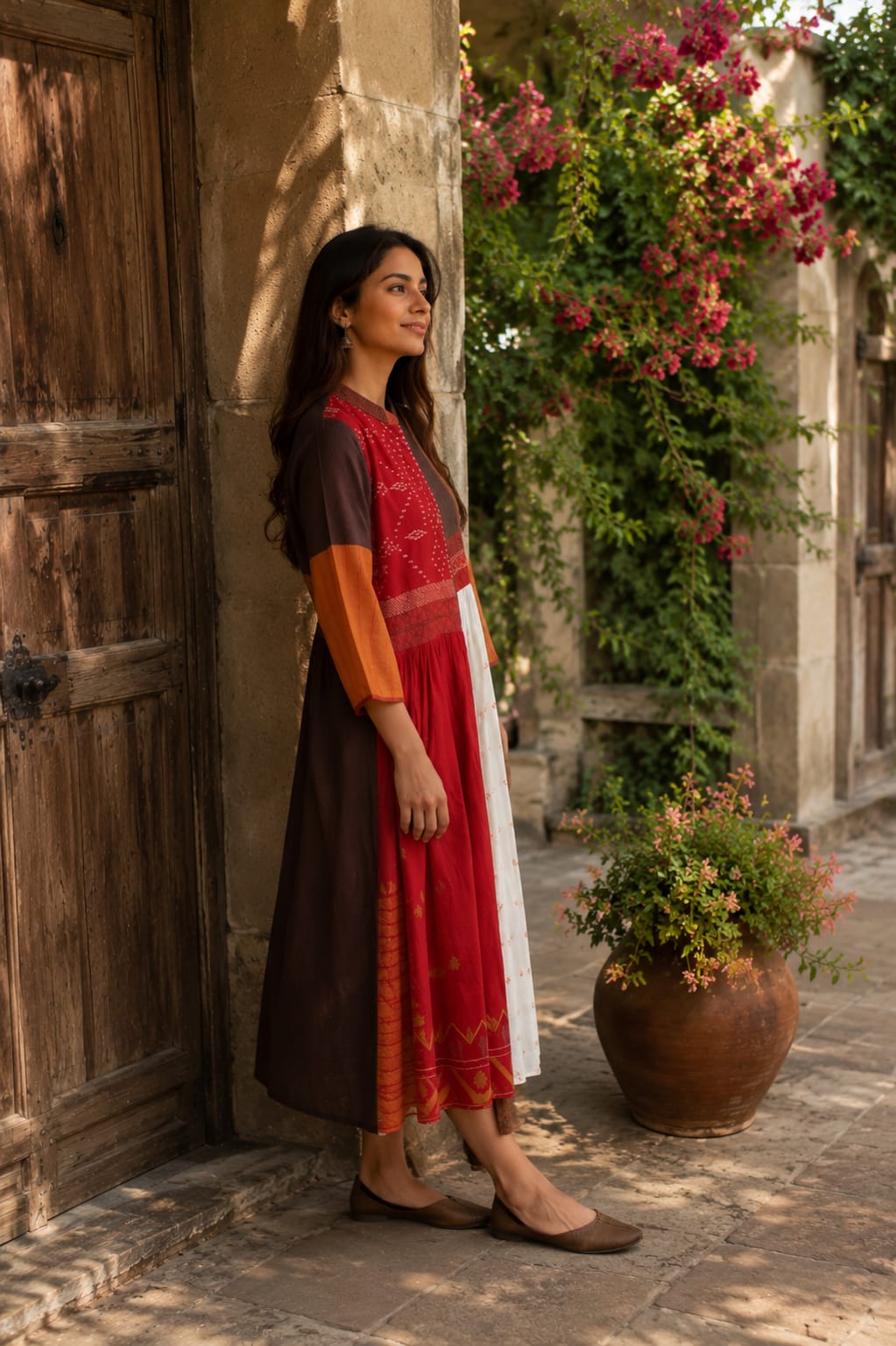 Jamdani Jacket Dress Kurta